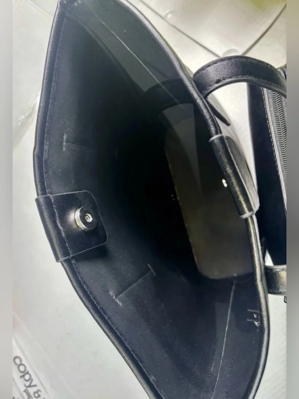 NWT Black Tote Classic Black Tote Work, BagTote, Minimalist Purse 2 Pcs. bag
